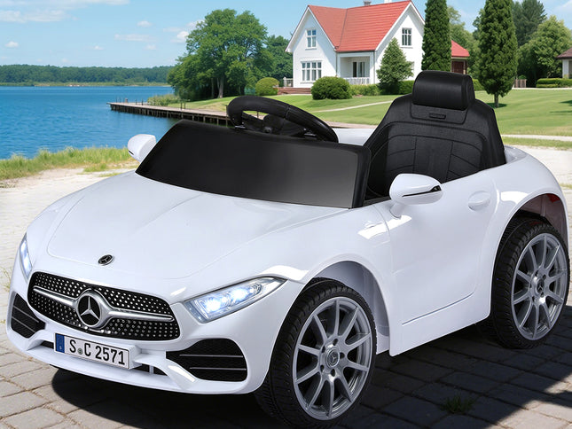 Kids Electric Ride On Car Licensed Outdoor Toys Cars Music Remote White