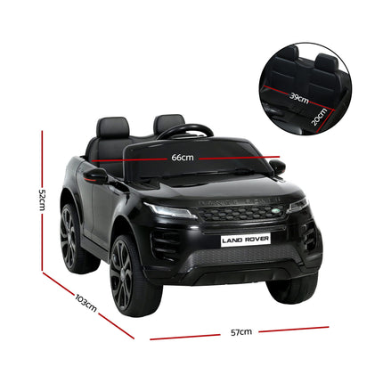 Rigo Ride On Car Kids Electric Ride On Cars Land Rover Licensed 12V Black
