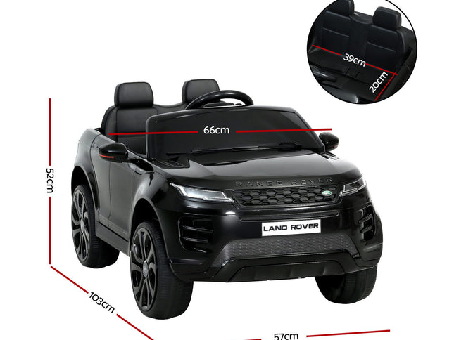 Rigo Ride On Car Kids Electric Ride On Cars Land Rover Licensed 12V Black