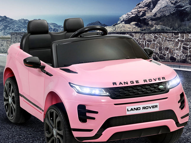 Kids Electric Ride On Car Land Rover Licensed Toy Cars Remote 12V Battery Pink