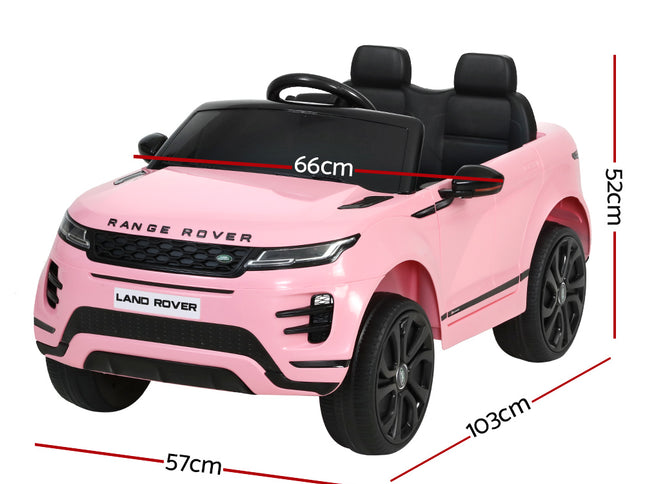 Kids Electric Ride On Car Land Rover Licensed Toy Cars Remote 12V Battery Pink