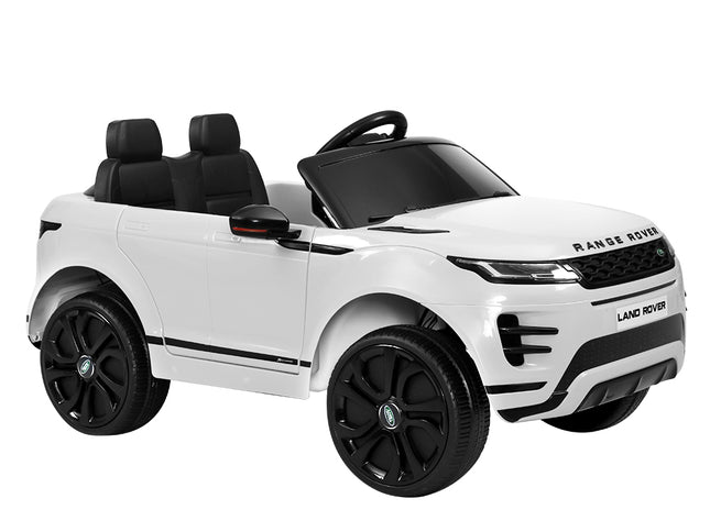 Kids Electric Ride On Car Land Rover Licensed Toy Cars Remote 12V Battery White
