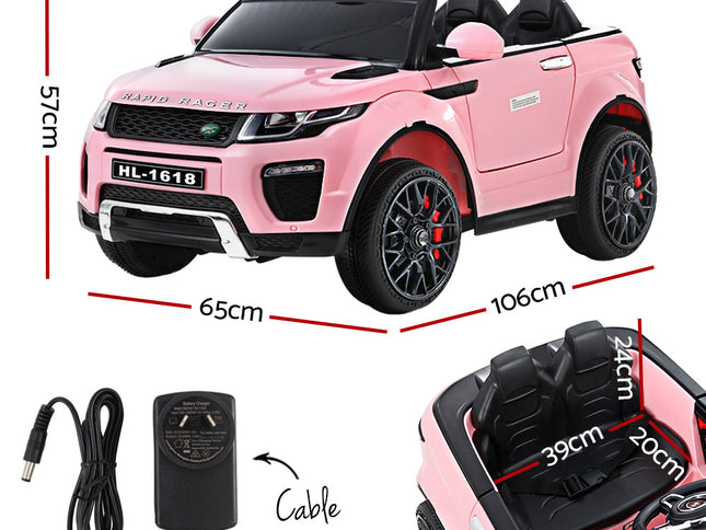 Rigo Kids Electric Ride On Car Range Rover-inspired Toy Cars Remote 12V Pink