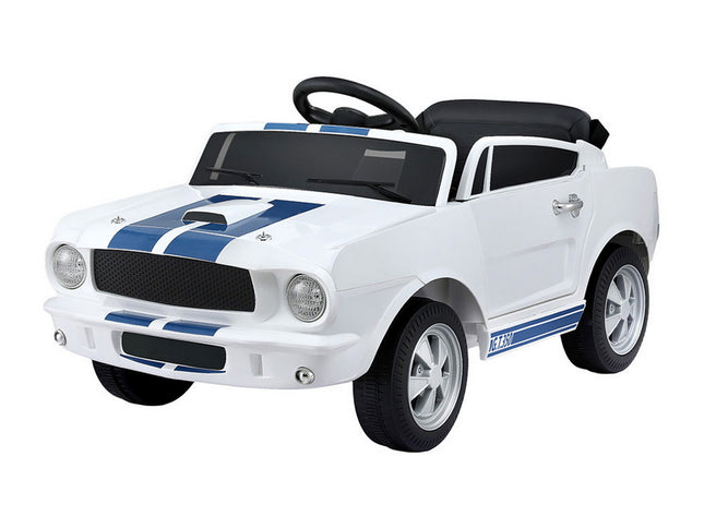 Kids Electric Ride On Car Licensed GT350 Outdoor Toys Cars Music Remote White