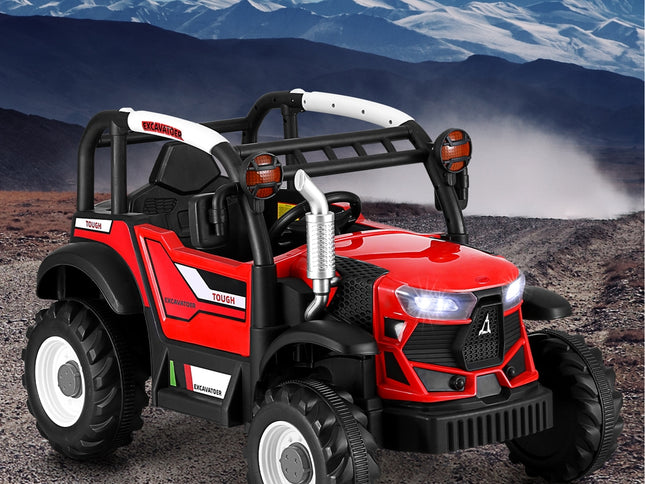 Rigo Kids Electric Ride On Car Off Road Jeep Remote 12V Red
