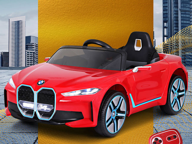 Kids Ride On Car BMW Licensed I4 Sports Remote Control Electric Toys 12V Red