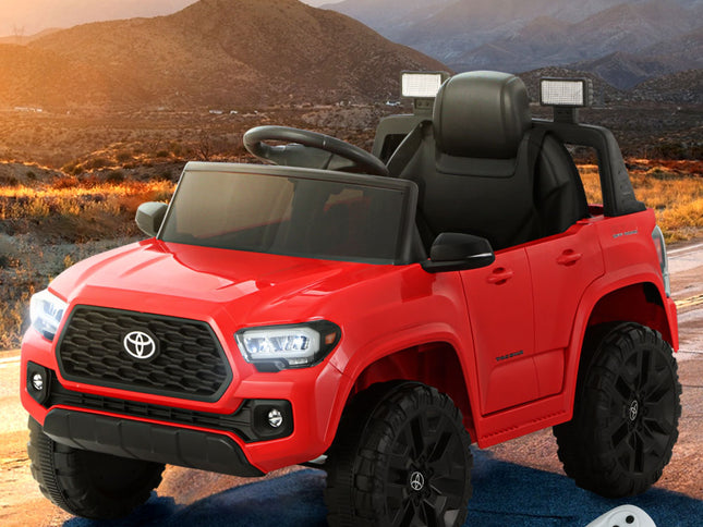 Kids Electric Ride On Car Toyota Tacoma Off Road Jeep Toy Cars Remote 12V Red