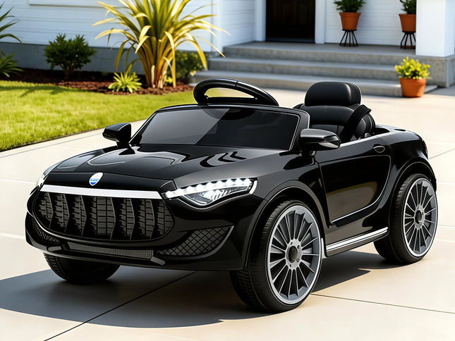 Rigo Kids Electric Ride On Car Toys Cars Horn Music Remote Control 12V Black