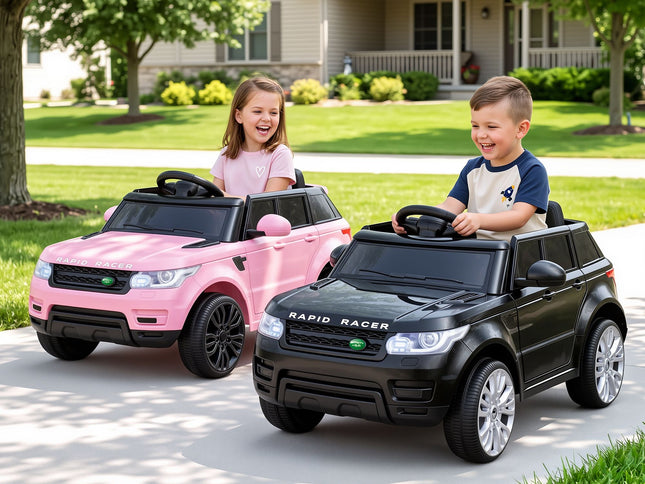 Rigo Kids Electric Ride On Car Black Pink Ride-On Toy with Remote Control