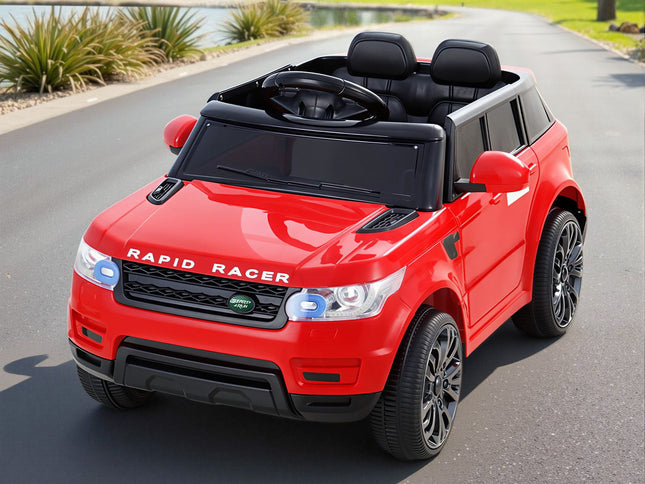 Rigo Kids Electric Ride On Car SUV Range Rover-inspired Cars Remote 12V Red