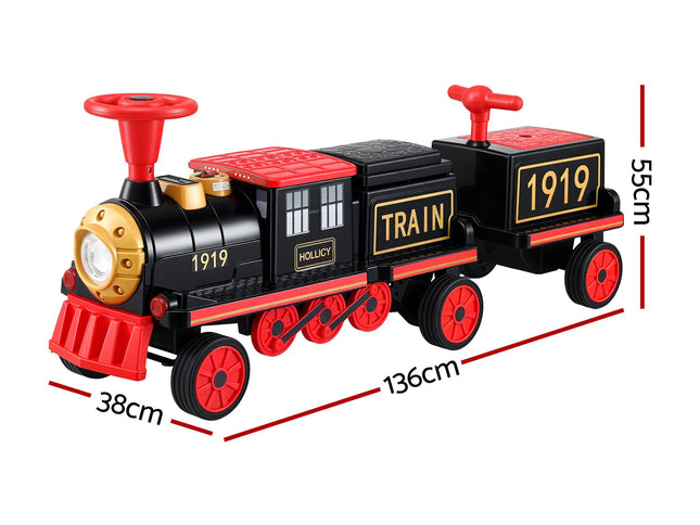 Rigo Kids Ride on Car Train 12V Electric Toy 2 Seater 136cm
