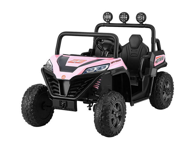 Rigo Kids Ride On Car Electric Toys Cars Headlight Music Remote Control Pink