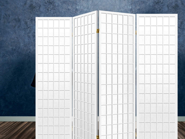 Artiss 4 Panel Room Divider Screen 174x179cm White