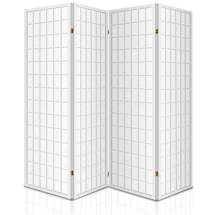 Artiss 4 Panel Room Divider Screen 174x179cm White