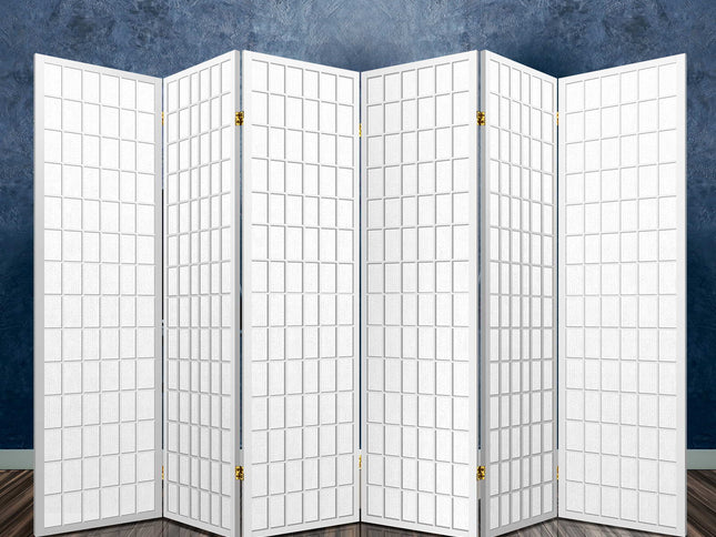 Artiss 6 Panel Room Divider Screen 261x179cm White
