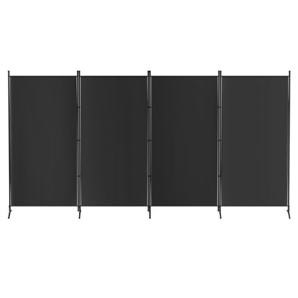 Artiss 4 Panel Room Divider Screen 345x180cm Fabric Black