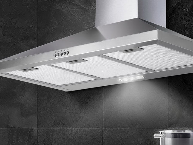 Devanti 900mm Range Hood 90cm Rangehood Stainless Steel