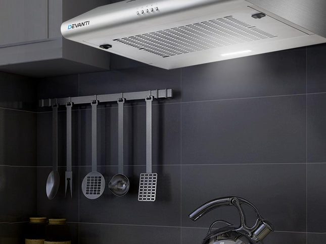 Devanti 600mm Range Hood 60cm Rangehood Stainless Steel