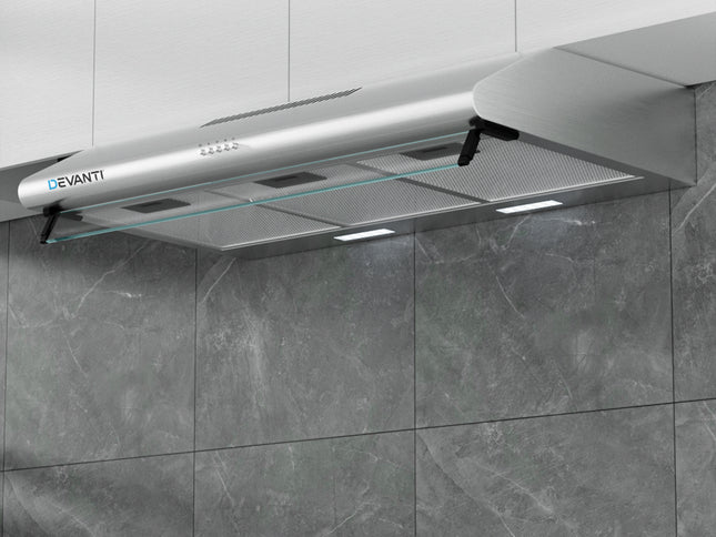 Devanti 900mm Range Hood 90cm Rangehood Stainless Steel