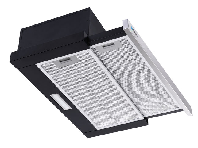 Devanti 600mm Range Hood 60cm Slide out Rangehood Stainless Steel