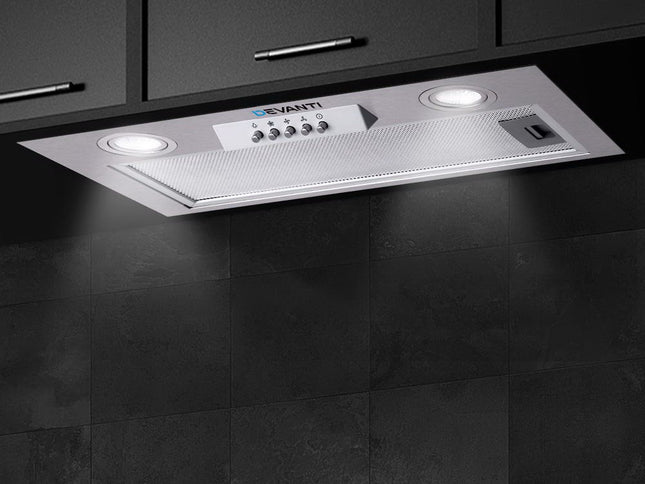 Devanti 520mm Range Hood 52cm Rangehood Stainless Steel