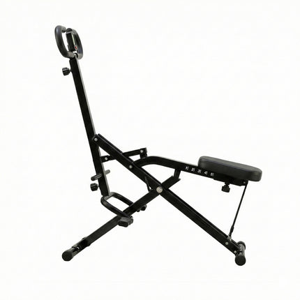 Everfit Foldable Squat Machine Deep Squat Rowing Machine 5 Adjustable Seat Home Gym