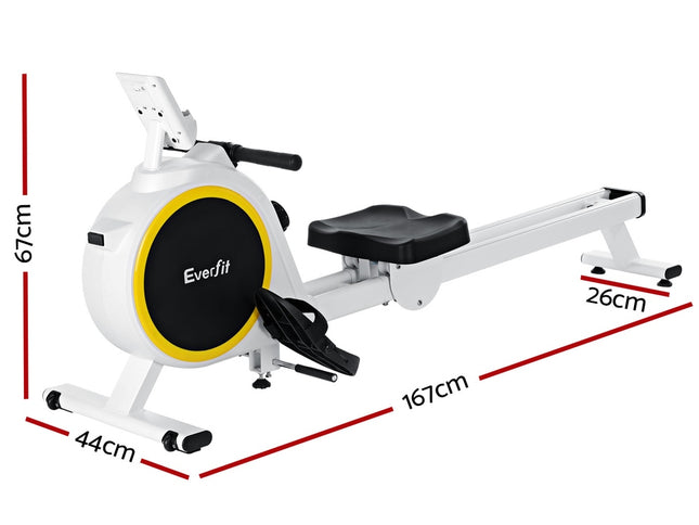 Everfit Rowing Machine 16 Levels Magnetic Rower Home Gym Cardio Workout