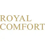 Text 'ROYAL COMFORT' in gold on a white background