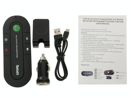 Hands-Free Bluetooth V4.1 Transmitter With Siri / Music - Black-1915196718002081799