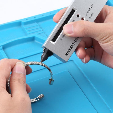 Silver Portable Moissanite / Diamond Tester - 9V Battery-1915198328077946887