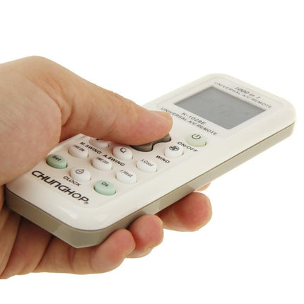 Universal A / C Remote Controller With Flashlight - 1000 Functions - White-1915198275288436741