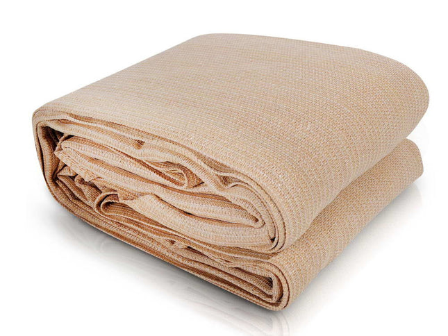 Instahut Shade Sail 2.5x3m Rectangle 280GSM 98% Sand Shade Cloth