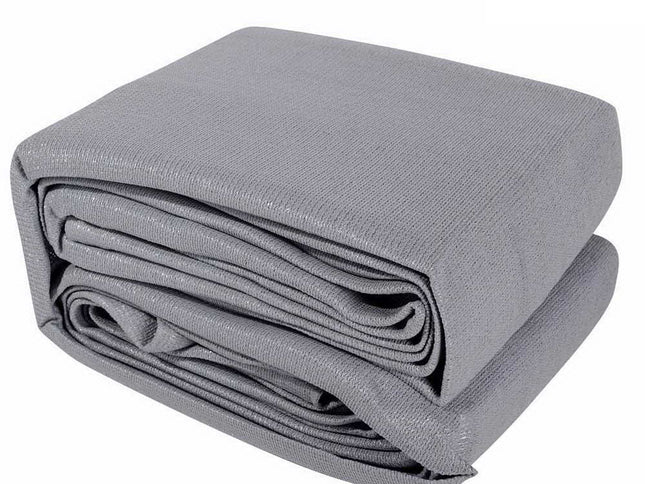 Instahut Shade Sail 4x6m Rectangle 280GSM 98% Grey Shade Cloth