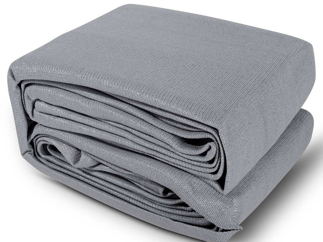 Instahut Shade Sail 5x6m Rectangle 280GSM 98% Grey Shade Cloth