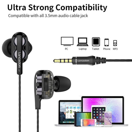 Black Double Moving Coil Wheat Headset-1915196760691707912