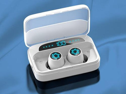 Wireless Bluetooth Earphones With Charging Box - White-1915196631632973824
