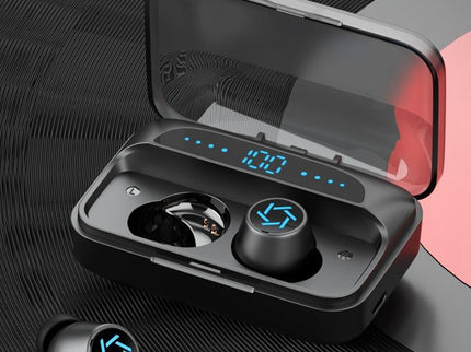Wireless Bluetooth Earphones With Charging Box - White-1915196631632973828