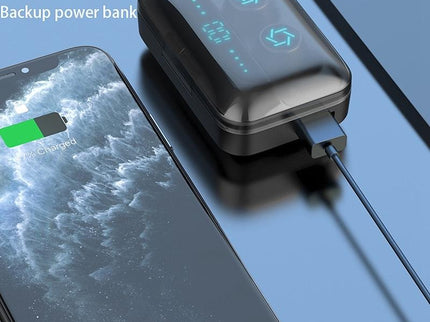 Wireless Bluetooth Earphones With Charging Box - White-1915196631632973833