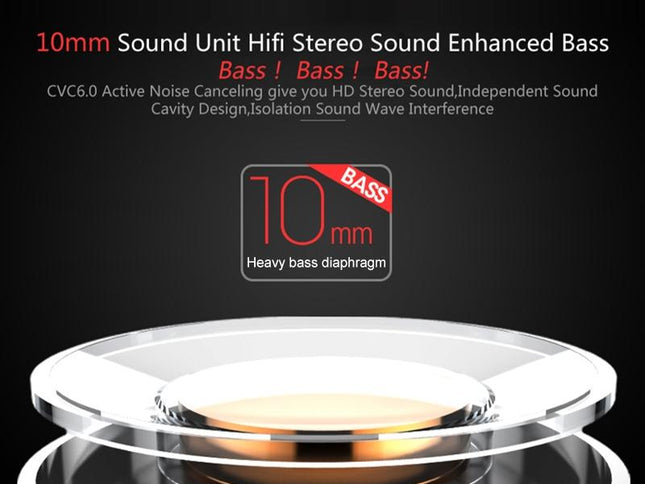 Red Dacom Athlete Bluetooth Earphones With Mic - Sport Running Stereo-1915196589887066114
