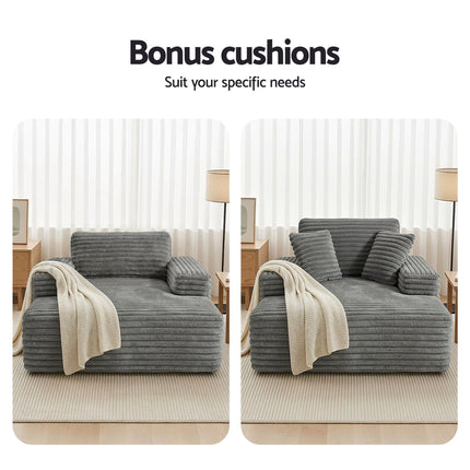 Artiss Sofa Bed Lounge Chair Recliner Couch Reading Chairs Sleeper Cloud Sofas
