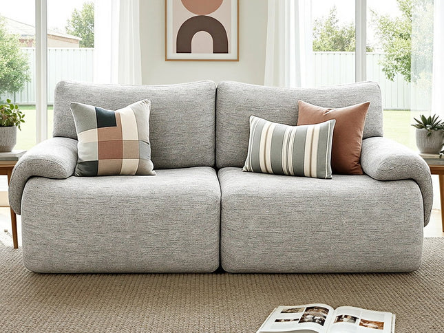 Artiss 2 Seater Sofa Modular Sectional Sofas Couch Bed No Assembly Living Room Grey