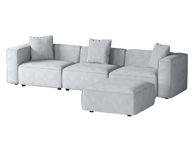 Artiss Modular Sofa Chaise Set 4-Seater Grey