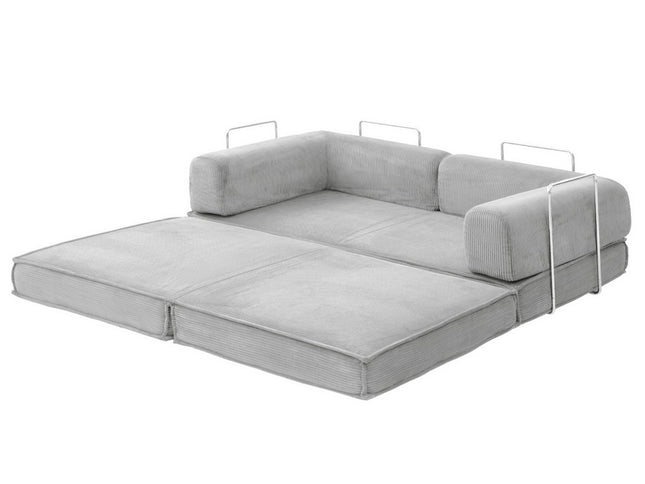 Artiss Convertible Folding Sofa Bed Grey