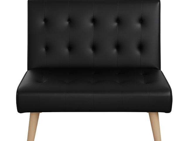 Artiss Sofa Bed Couch 1 Seater Lounge Fabric Black