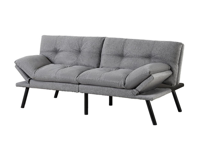 Artiss Sofa Bed Convertible 3 Seater Couch Recliner Lounge Chair Fabric Grey