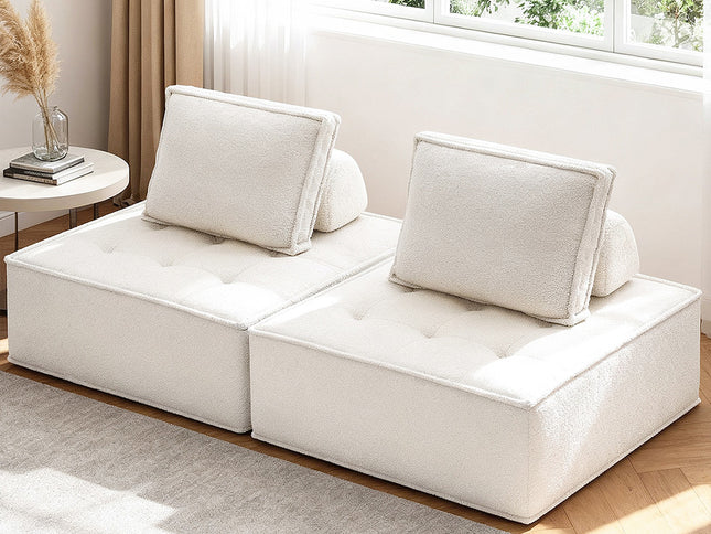 Artiss 2 Floor Sofa Lounge Chair with Pillow