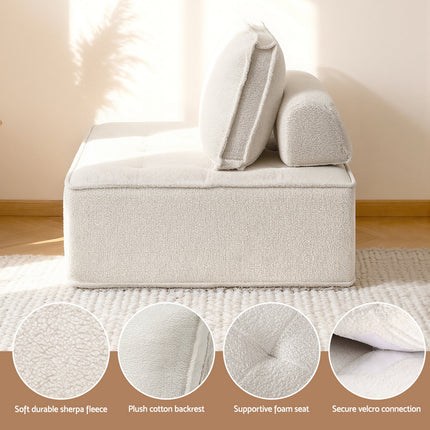 Artiss 2 Floor Sofa Lounge Chair with Pillow