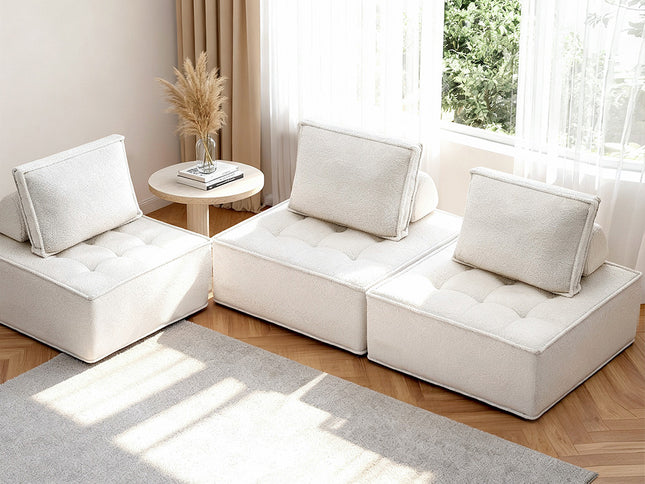 Artiss 3 Floor Sofa Lounge Chair with Pillow