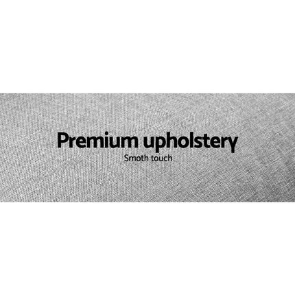 Artiss Sofa Bed 188CM Grey Faux Linen