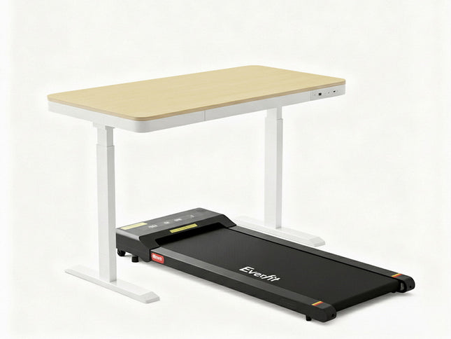 Artiss Electric Treadmill with 120cm Automatic Standing Desk Walking Pad 400mm
